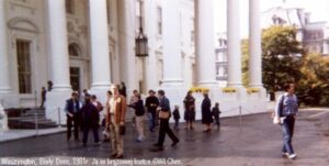 Kpt. Chmielewski w Białym Domu po rejsie przez Atlantyk w 1981