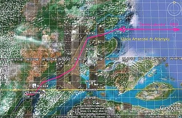 Opowieść kapitańska o wyprawie 140mil morskich w głąb Amazonki bez pilota i map statkiem "Ziemia Lubelska" w 1982r.