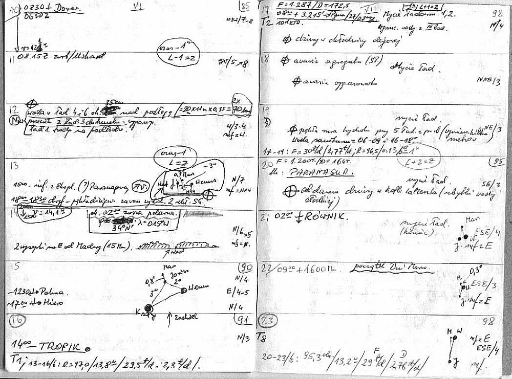 Notatki Kapitana Wł. Chmielewskiego z pełnego awarii rejsu statkiem Generał Bem