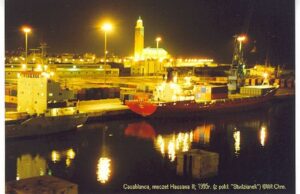 Port w Casablance w relacji z rejsu Kapitana Chmielewskiego - ststek Sstudzianki w 1995r