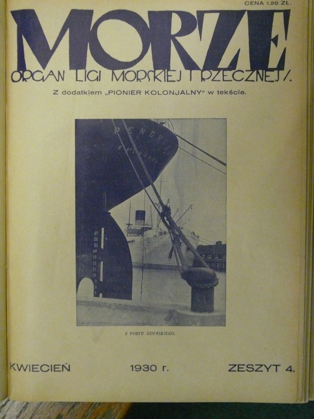 Magazyn "Morze" kwiecień 1930r.