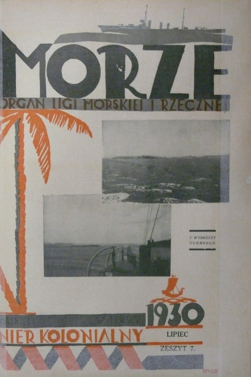 Magazyn "Morze" lipiec 1930r.