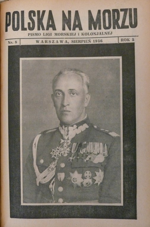 Okładka numeru 8/1936 dedykowana zmarłemu generałowi Gustawowi Orlicz-Dreszerowi